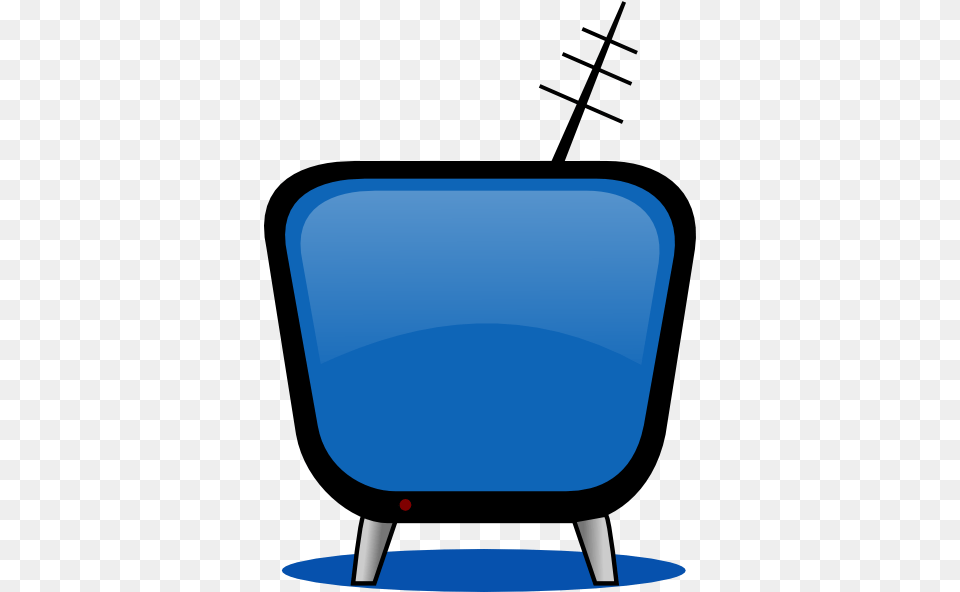 Retro Tv Blue Clip Art, Screen, Monitor, Hardware, Electronics Png Image