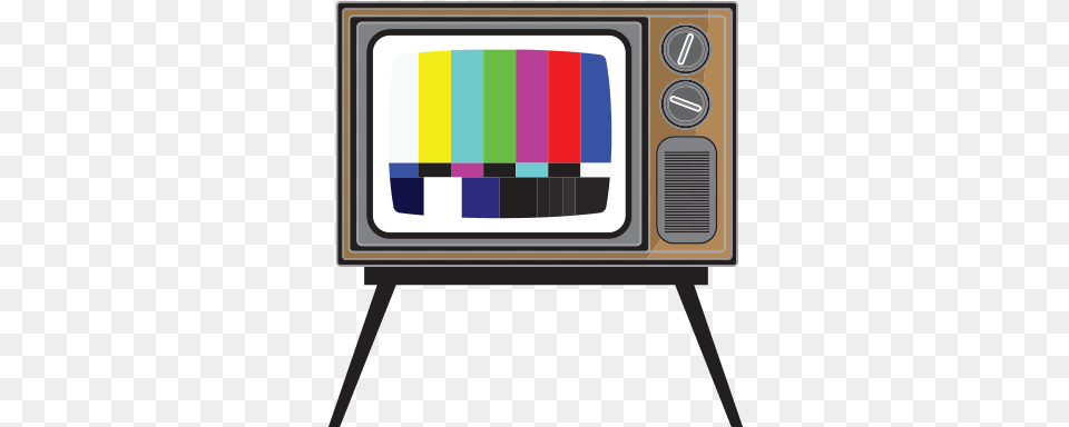 Retro Tv With Test Picture Vector And Chair, Computer Hardware, Electronics, Hardware, Monitor Free Png Download