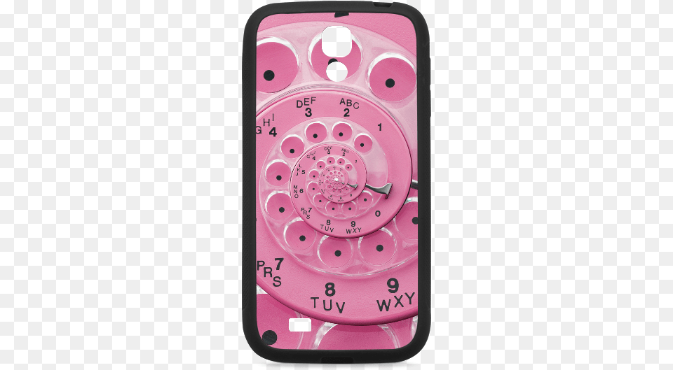 Retro Vintage Pastel Pink Rotary Dial Spiral Droste Feature Phone, Electronics, Dial Telephone, Mobile Phone Free Png Download