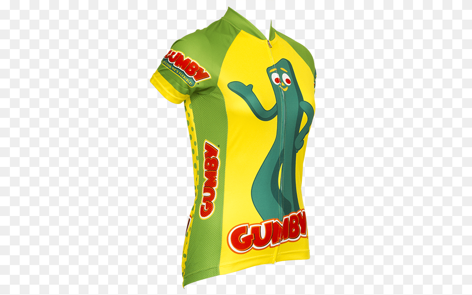 Retro Women39s Gumby Cycling Jersey Illustration, Clothing, Shirt Free Transparent Png