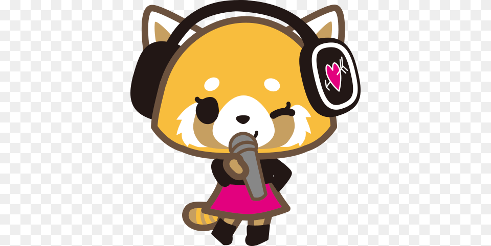 Retsuko With Microphone, Plush, Toy, Device, Grass Free Png