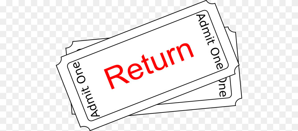 Return Cliparts, Paper, Text, Ticket Png Image