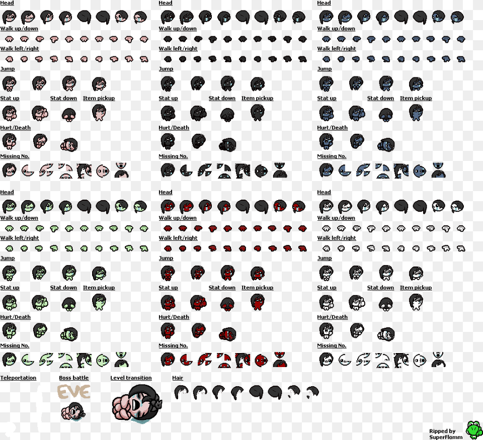 Return To Game Binding Of Isaac Sprite Sheets, Text, Computer, Electronics, Laptop Png