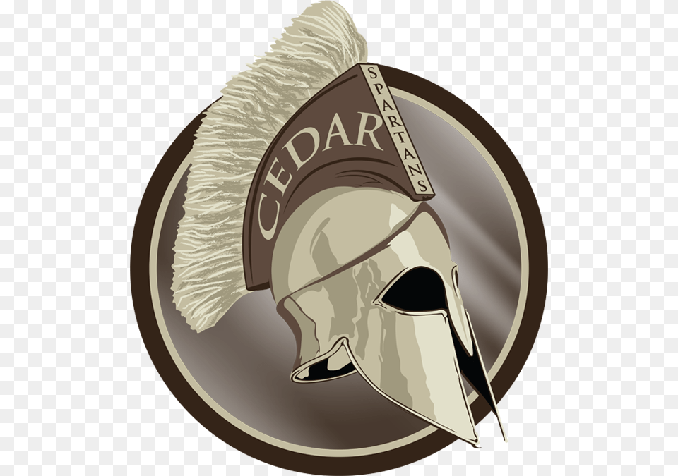Return To Home Cedar Middle School Spartans, Helmet, Disk Free Transparent Png