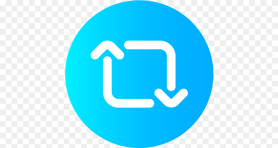 Retweet Bright Blue Youtube Logo Transparent, Light, Sign, Symbol, Disk Free Png