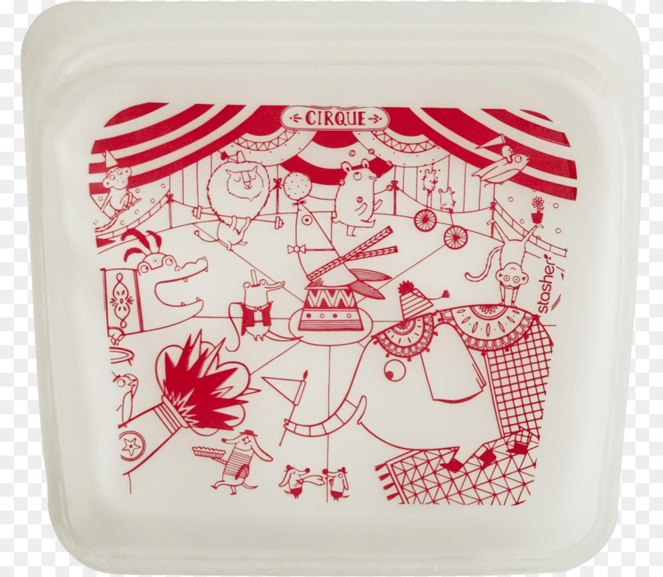 Reusable Silicone Sandwich Bag Placemat Circus, Art, Porcelain, Pottery, Food Png Image