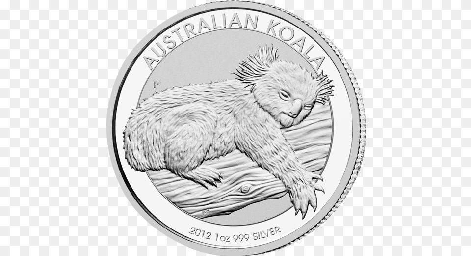 Rev 570 Australian Koala Silver Coin, Animal, Bird, Money Free Png Download