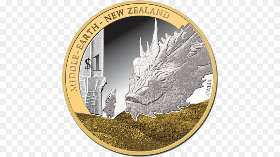 Rev 570 Middle Earth New Zealand Coin, Person, Money Png Image