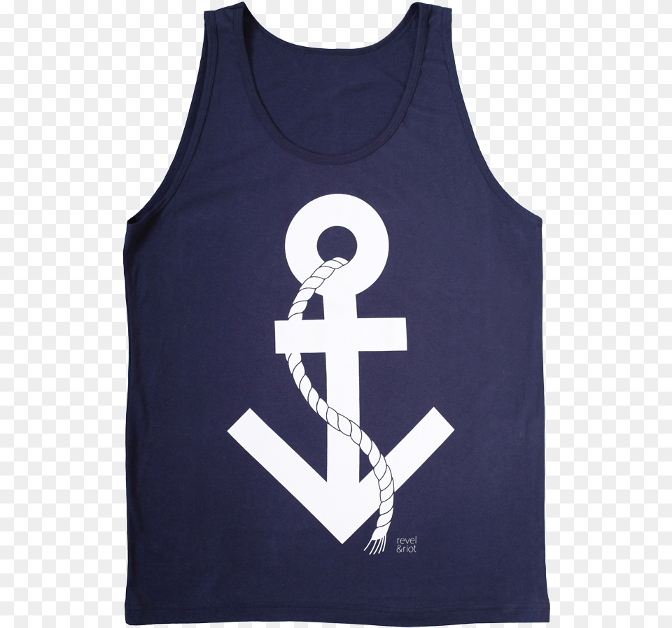 Revel And Riottrans Symbol Anchor Tank Top Active Tank, Electronics, Hardware, Clothing, Tank Top Free Png Download