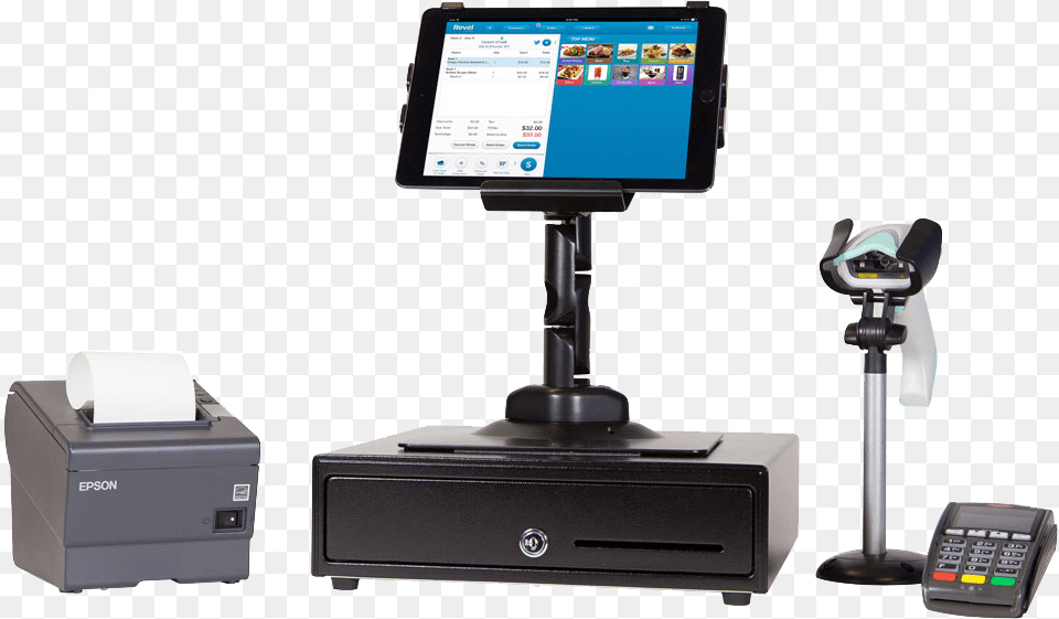 Revel Ipad Pos System Hardware Point Of Sales Systems Revel, Computer Hardware, Electronics, Monitor, Screen Png