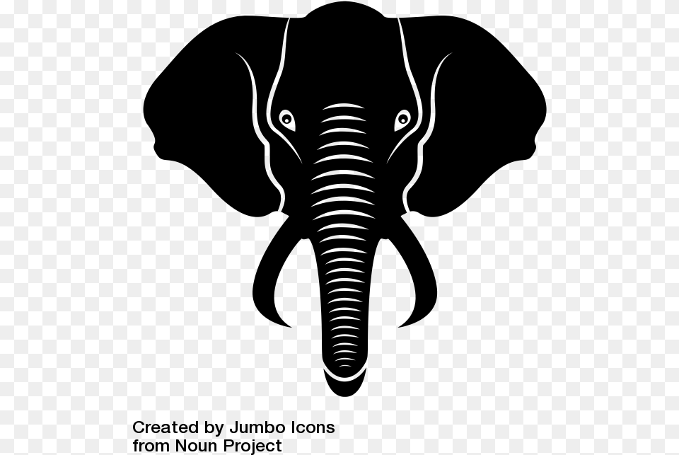 Revelnationstate Elephant Head Elephant Icon, Gray Png Image