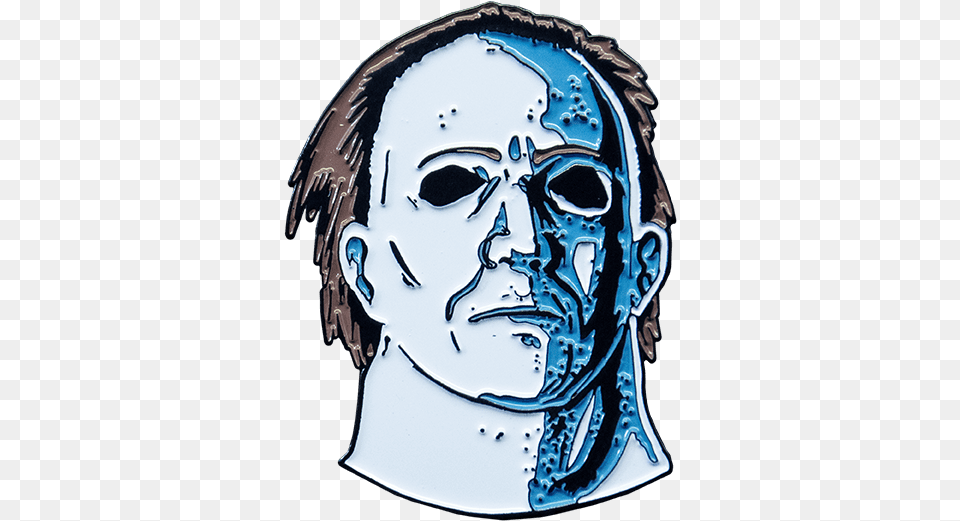 Revenge Of Michael Myers Enamel Pin Halloween Michael Myers Tattoo, Art, Person, Drawing Free Transparent Png