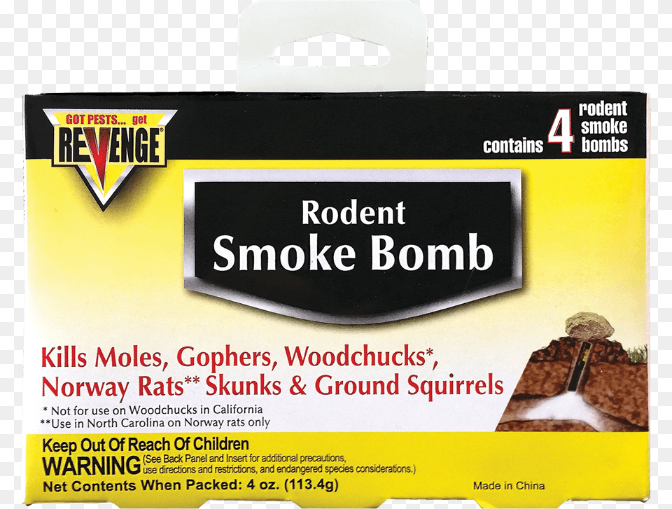 Revenge Rodent Smoke Bombs Smoke Bomb For Pest Control, Advertisement, Food, Sweets, Poster Free Png Download
