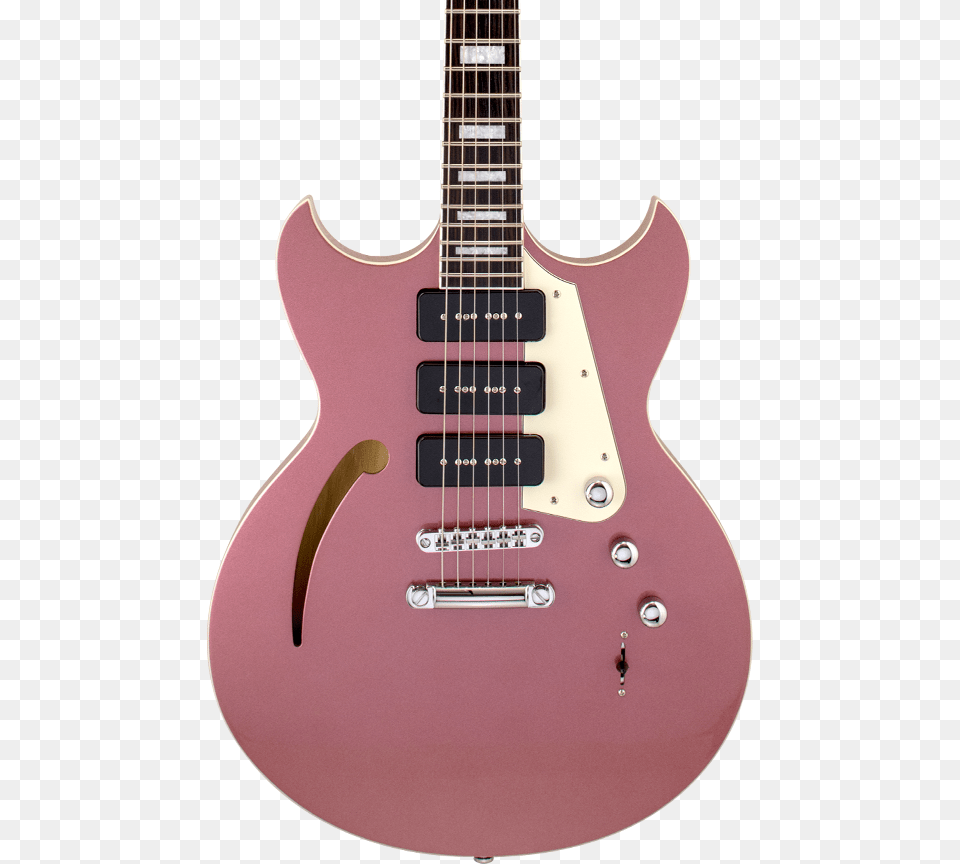 Reverend Manta Ray 390 Mulberry Mist Reverend Manta Ray, Electric Guitar, Guitar, Musical Instrument Free Transparent Png