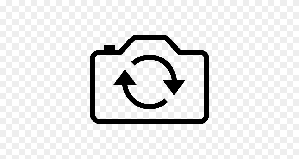 Reverse Camera Outline Camera Outline Flash Camera Icon With, Gray Png Image