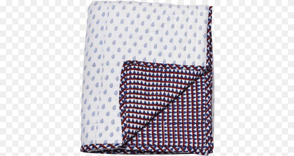 Reversible Quilted Bed Cover Polka Dot, Blanket, Cushion, Home Decor, Pattern Free Png