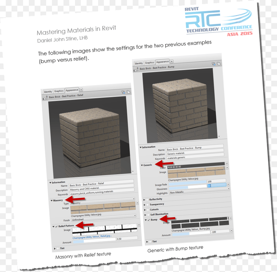 Revit Material Assets, Brick, Box, Furniture Png Image