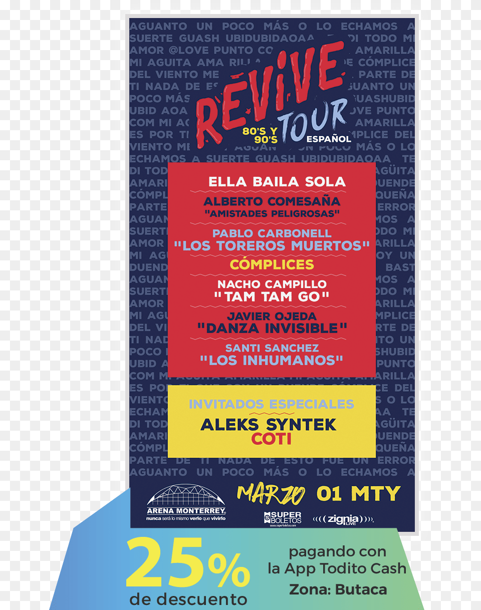 Revive 80s Y 90s Tour, Advertisement, Poster Png