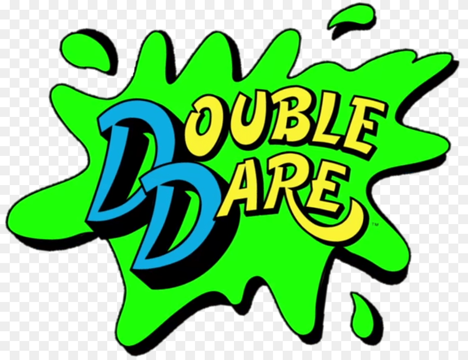 Revive Classic Game Show Dare Double Dare Logo, Green, Guitar, Musical Instrument, Light Png