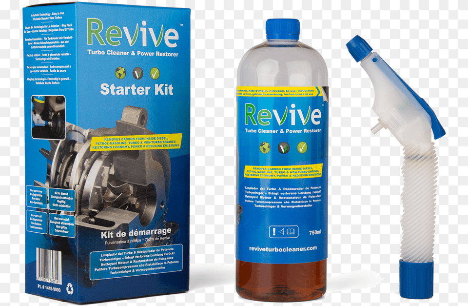 Revive Diesel Starter Kit Revive Turbo Cleaner, Bottle, Machine Free Png Download