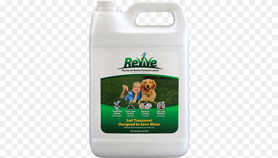 Revive One Gallon Liquid Revive Lawn Care, Baby, Person, Animal, Canine Png