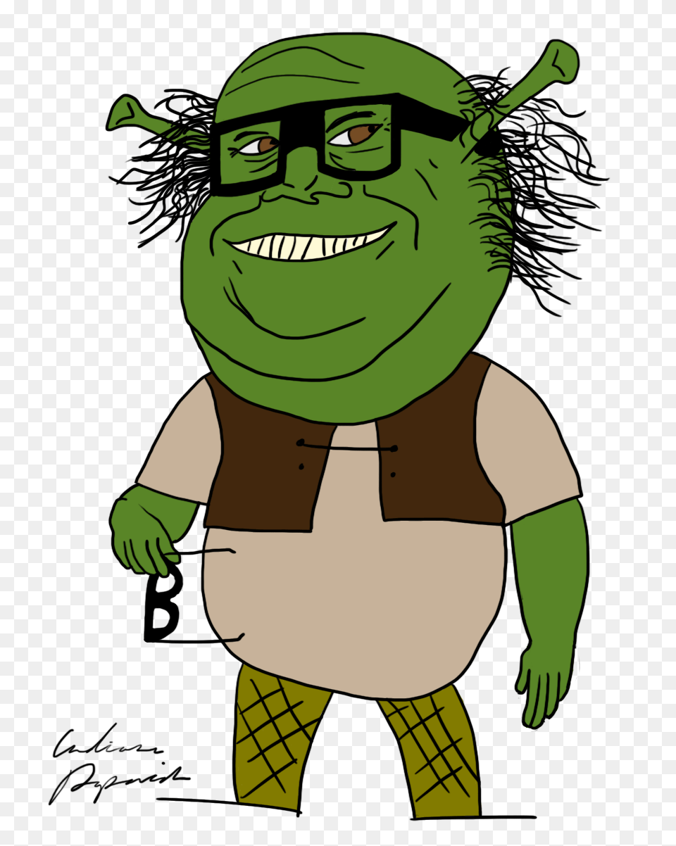 Revived An Old Classic Danny Devito Shrek, Green, Person, Elf, Cartoon Png