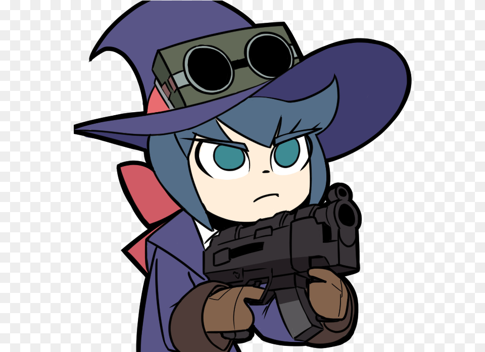 Revlimit Yung Little Witch Academia Constanze Holding Gun, Book, Comics, Publication, Weapon Free Png Download