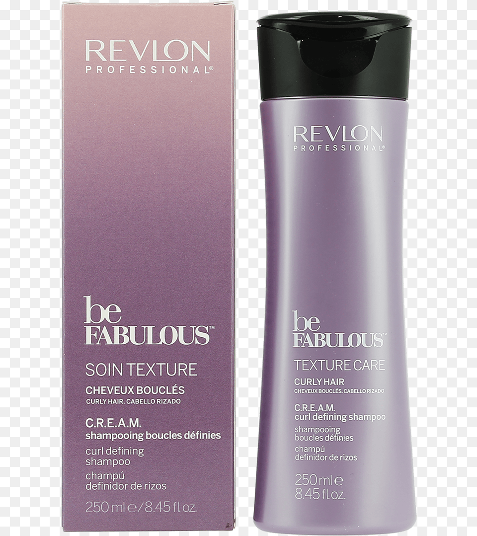 Revlon Be Fabulous Texture Care Curly Hair Shampoo 250ml Revlon Professional, Book, Bottle, Publication, Can Free Png