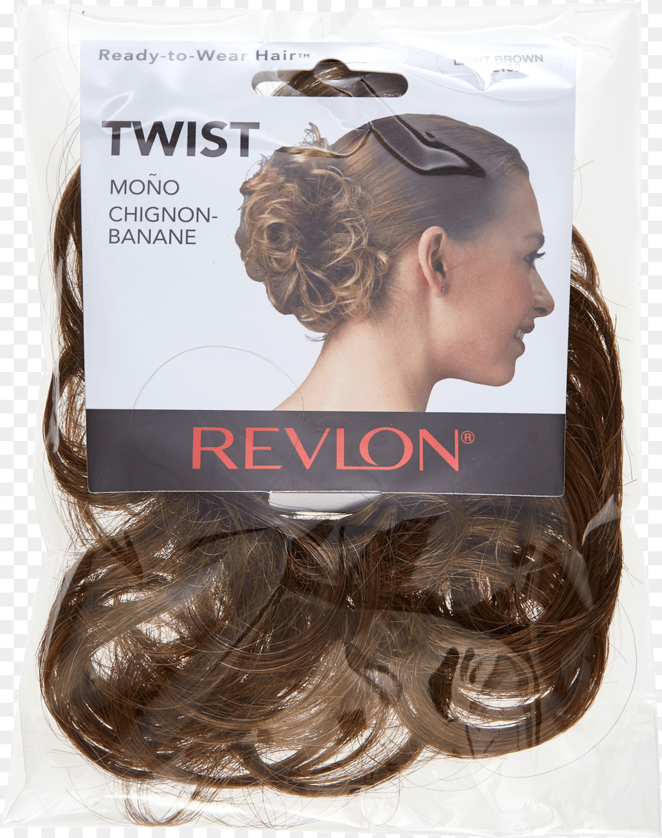 Revlon Spare Hair Twist Hairpiece Dark Blond Dark, Adult, Female, Person, Woman Png Image