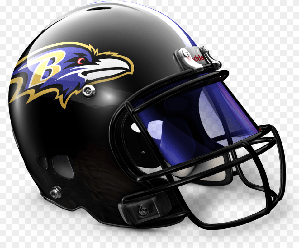 Revo Ravens Revolution Helmet With Visor, Crash Helmet, American Football, Football, Person Free Png