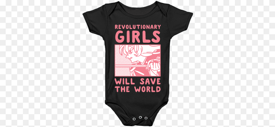 Revolutionary Girls Will Save The World Baby Onesy Weeaboo Baby, Clothing, T-shirt, Shirt Png