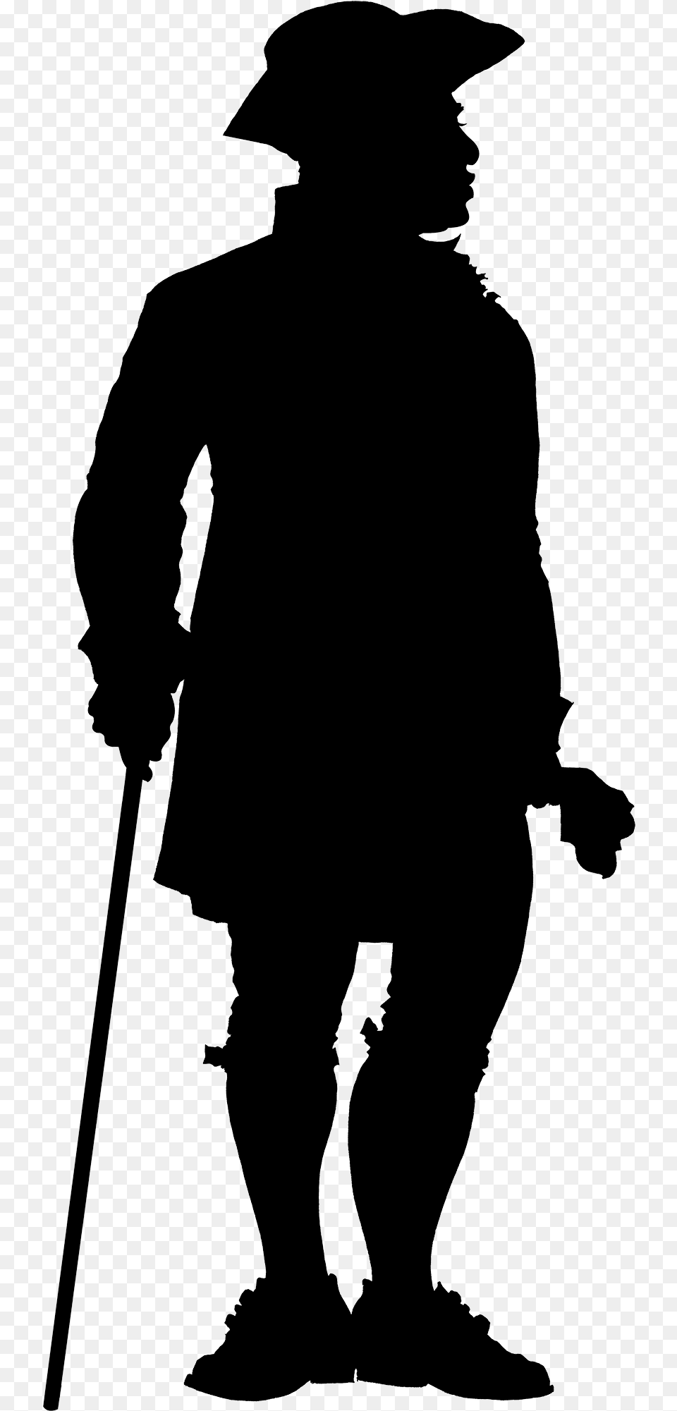 Revolutionary Soldier Silhouette Clipart Old Soldier Silhouette, People, Person Free Transparent Png