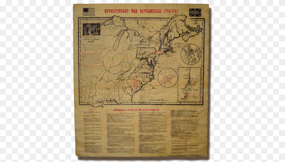 Revolutionary War Battlefields 1775 1781 Us Revolutionary Amp Civil War Maps, Chart, Plot, Map, Text Free Transparent Png