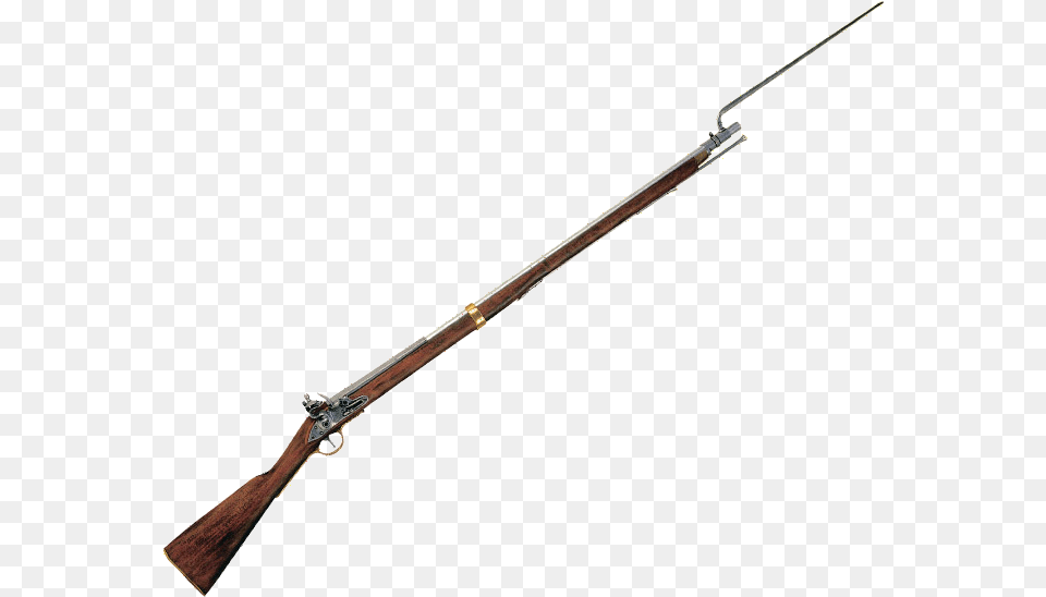 Revolutionary War Guns With Bayonets Clipart Bayonets From The Revolutionary War, Firearm, Gun, Rifle, Weapon Free Transparent Png