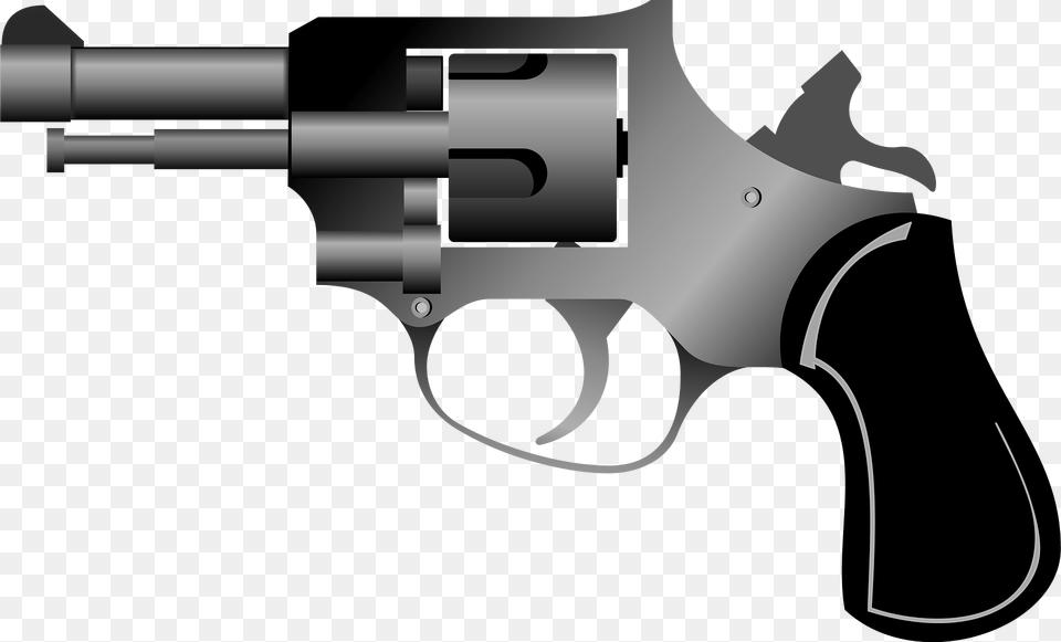Revolver Clipart, Firearm, Gun, Handgun, Weapon Free Png