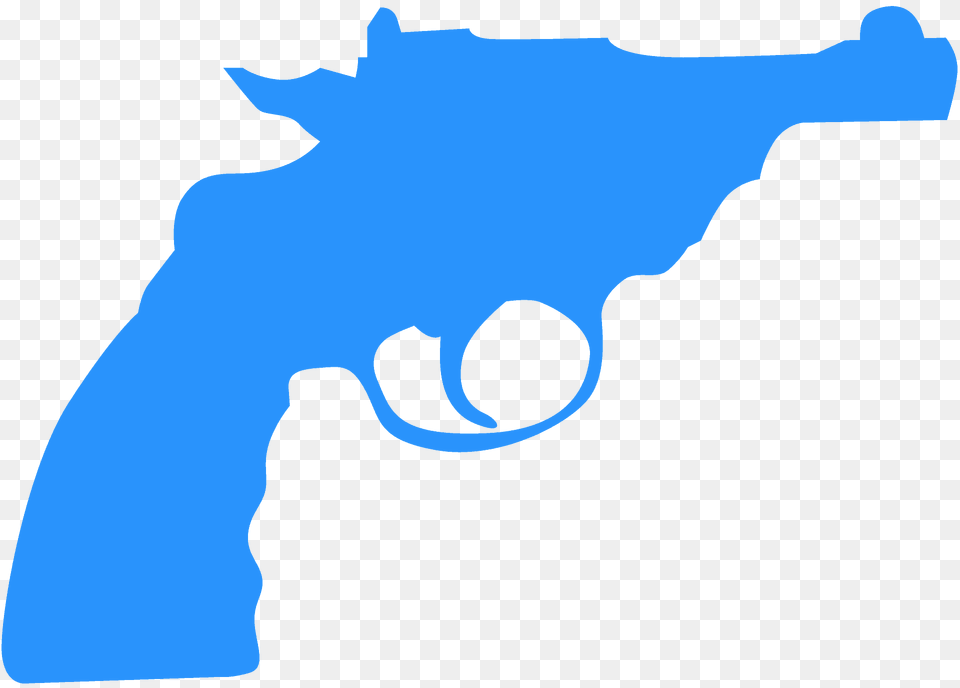 Revolver Gun Silhouette, Firearm, Handgun, Weapon Png
