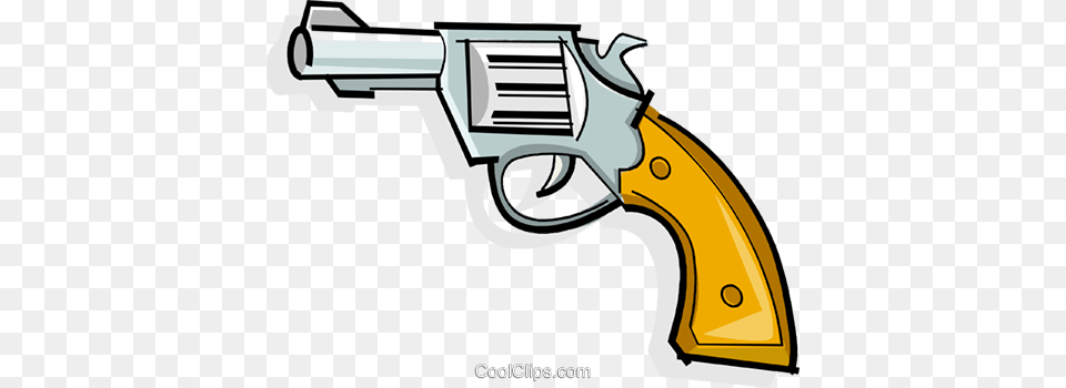 Revolver Royalty Vector Clip Art Illustration, Firearm, Gun, Handgun, Weapon Free Png