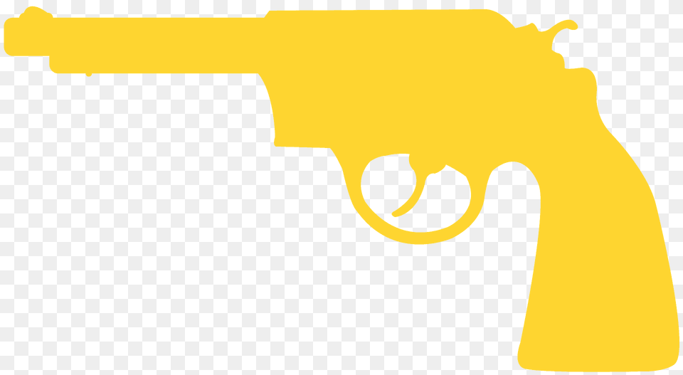 Revolver Silhouette, Firearm, Gun, Handgun, Weapon Free Png