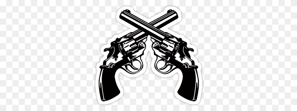 Revolvers Sticker, Firearm, Gun, Handgun, Weapon Free Png