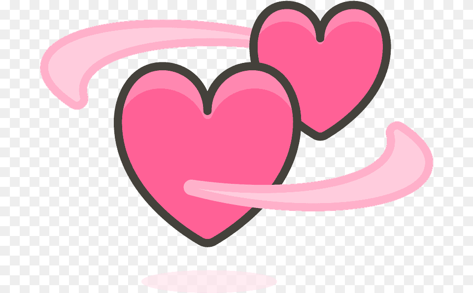 Revolving Hearts Emoji Clipart Transparent Emojis De Los Corazones Animados, Heart, Flower, Plant Free Png Download