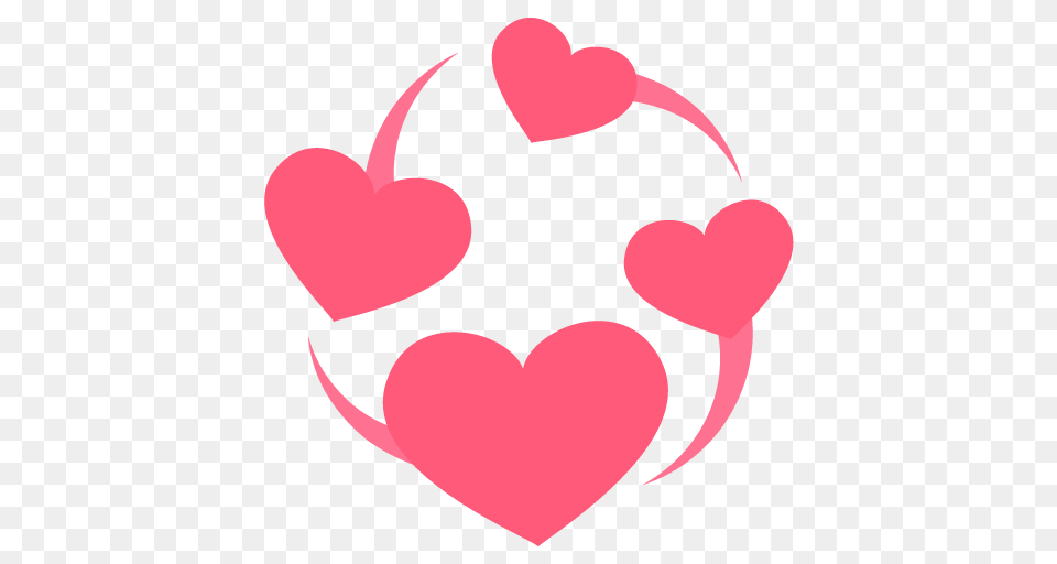 Revolving Hearts Emoji Icon Vector Symbol Free Download Vector, Heart, Logo, Astronomy, Moon Png Image