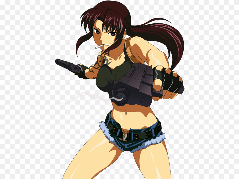 Revy From Black Lagoon, Book, Comics, Publication, Adult Png Image