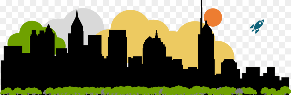 Rewarding Risk Done Righttm Atlanta Skyline Silhouette, Adult, Male, Man, Person Free Png