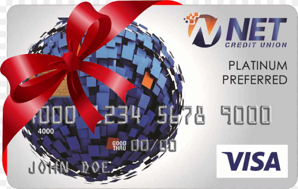 Rewards Cc For Holiday With Red Bow Credit Card, Text, Credit Card Png