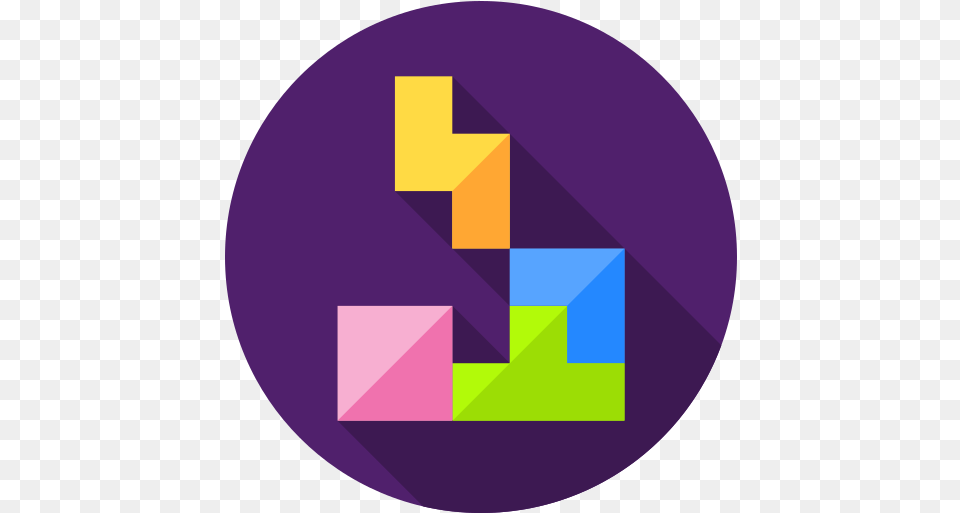 Rewards Glitch Compete Share Win Tetris Icon, Sphere, Triangle, Purple Png Image