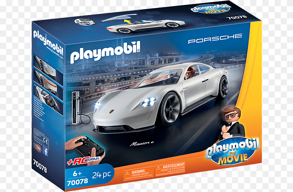 Rex Dasher S Porsche Mission E Playmobil The Movie Toys, Advertisement, Vehicle, Transportation, Tire Free Transparent Png