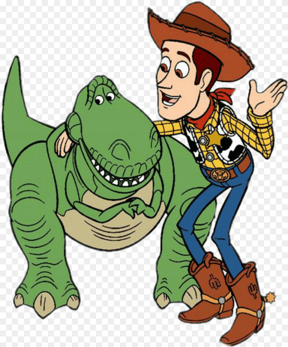 Rex Dinosaurio Toystory Woody Disney Woody Toy Story Y El Dinosaurio, Person, Face, Head, Clothing Free Png