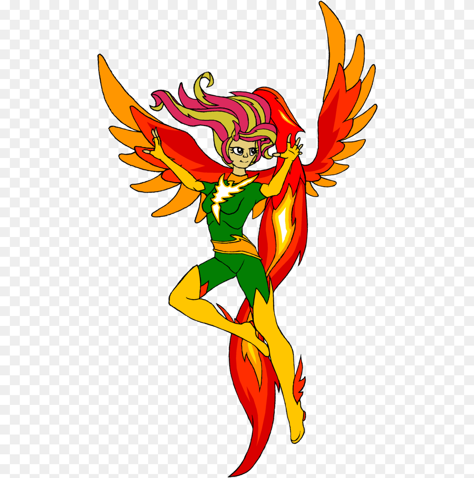 Rexlupin Crossover Fiery Shimmer Jean Grey Phoenix Cartoon, Adult, Female, Person, Woman Png