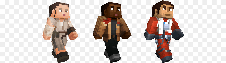 Rey Finn And Poe Dameron Minecraft Kylo Ren Female Skin, Baby, Person, Dynamite, Weapon Free Png