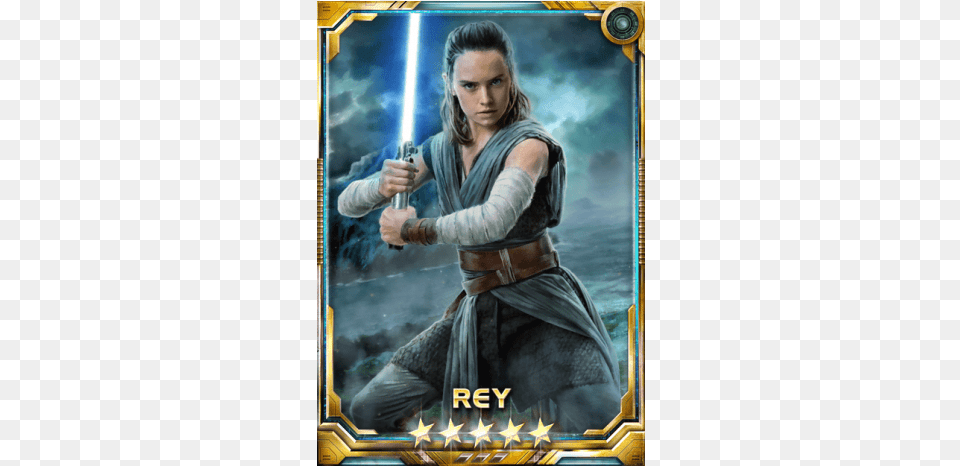 Rey Jedi Training The Force, Adult, Female, Person, Woman Png Image